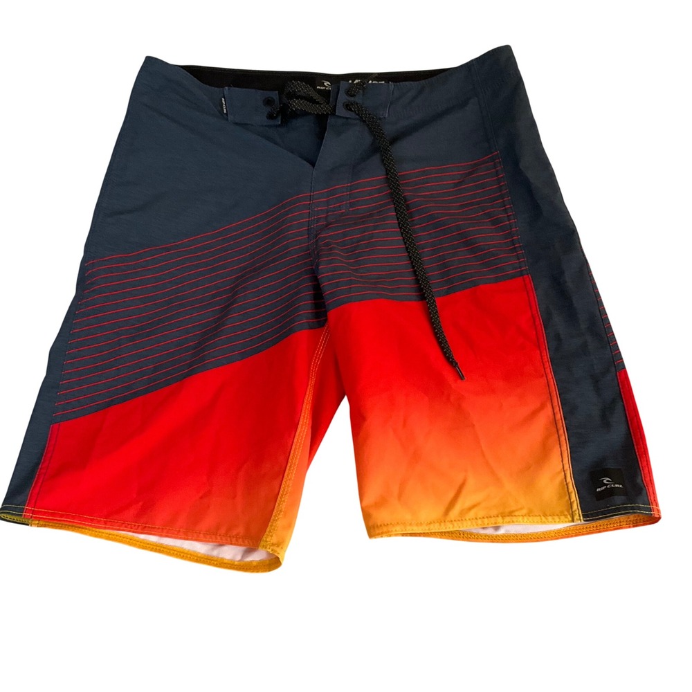 Rip Curl Boardshorts Mens 30 Orange Navy Mirage Ultimate CBOSV1 Gradient